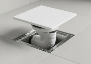 Czyszczenie i konserwacja syfonu brodzikowego, który wydziela nieprzyjemny zapach.