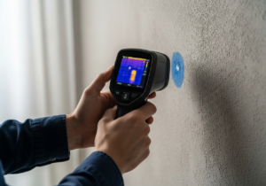 Jak zlokalizować pęknięcie rury z wodą w ścianie bez inwazyjnych metod?